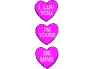 Sticker Custom Preview Image #075526 Holidays Valentines Day Candy Hearts1