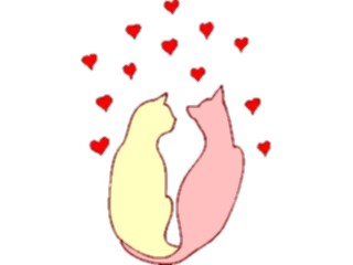 Sticker Custom Preview Image #075531 Holidays Valentines Day Catsin Love2