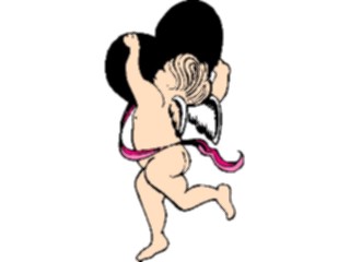 Sticker Custom Preview Image #075535 Holidays Valentines Day Cherub Heart