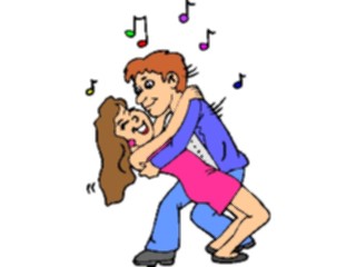 Sticker Custom Preview Image #075550 Holidays Valentines Day Couple Dancing