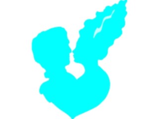 Sticker Custom Preview Image #075582 Holidays Valentines Day Couple Silhouette