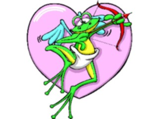 Sticker Custom Preview Image #075651 Holidays Valentines Day Cupid Frog