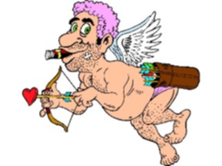 Sticker Custom Preview Image #075652 Holidays Valentines Day Cupid Goofy