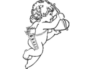 Sticker Custom Preview Image #075667 Holidays Valentines Day Cupidwith Bow1