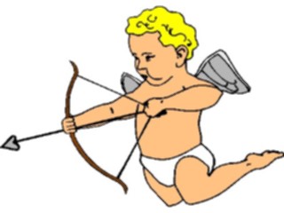 Sticker Custom Preview Image #075668 Holidays Valentines Day Cupidwith Bow2