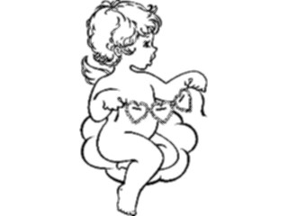 Sticker Custom Preview Image #075675 Holidays Valentines Day Cupidwith Stringof Hearts