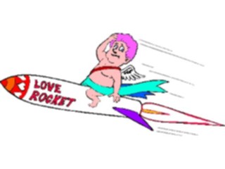 Sticker Custom Preview Image #075680 Holidays Valentines Day Cupids Love Rocket