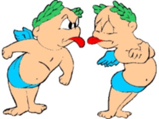 Sticker Custom Preview Image #075681 Holidays Valentines Day Cupids Teasing