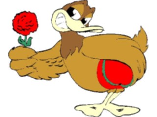 Sticker Custom Preview Image #075690 Holidays Valentines Day Duckwith Flower Candy