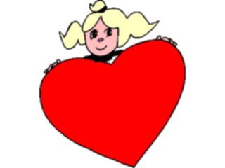 Sticker Custom Preview Image #075707 Holidays Valentines Day Girl Heart3