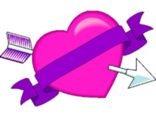 Sticker Custom Preview Image #075811 Holidays Valentines Day Heart Arrow02