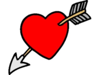 Sticker Custom Preview Image #075815 Holidays Valentines Day Heart Arrow06