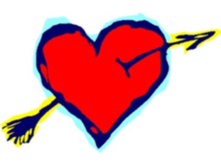 Sticker Custom Preview Image #075816 Holidays Valentines Day Heart Arrow07
