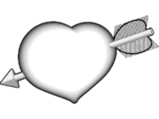 Sticker Custom Preview Image #075820 Holidays Valentines Day Heart Arrow Frame