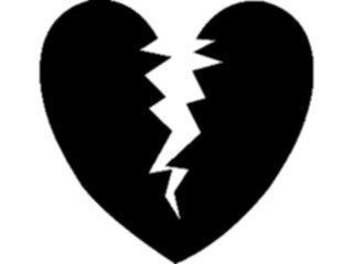 Sticker Custom Preview Image #075845 Holidays Valentines Day Heart Broken2