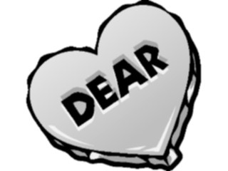 Sticker Custom Preview Image #075869 Holidays Valentines Day Heart Dear