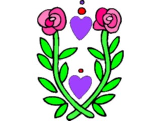 Sticker Custom Preview Image #075882 Holidays Valentines Day Heart Flower Design2