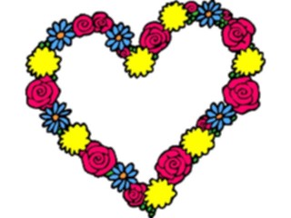 Sticker Custom Preview Image #075890 Holidays Valentines Day Heart Flowers3