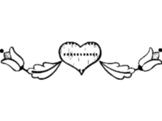 Sticker Custom Preview Image #075891 Holidays Valentines Day Heart Flowers Border