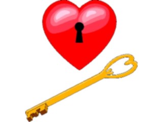 Sticker Custom Preview Image #075904 Holidays Valentines Day Heart Key11