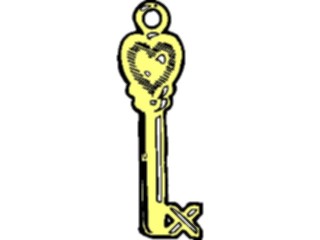 Sticker Custom Preview Image #075905 Holidays Valentines Day Heart Key2