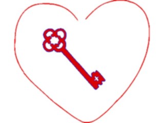 Sticker Custom Preview Image #075907 Holidays Valentines Day Heart Key3