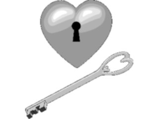 Sticker Custom Preview Image #075908 Holidays Valentines Day Heart Key31