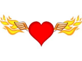 Sticker Custom Preview Image #075913 Holidays Valentines Day Heartof Flames