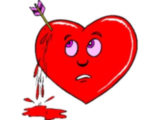 Sticker Custom Preview Image #075919 Holidays Valentines Day Heart Pierced