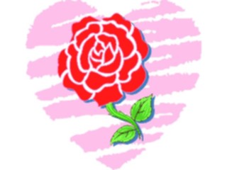 Sticker Custom Preview Image #075925 Holidays Valentines Day Heart Rose1