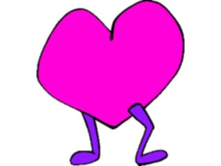 Sticker Custom Preview Image #075939 Holidays Valentines Day Heart Walking