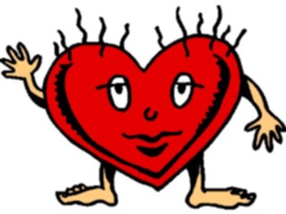 Sticker Custom Preview Image #075940 Holidays Valentines Day Heart Waving