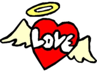 Sticker Custom Preview Image #075943 Holidays Valentines Day Heartwith Wings2