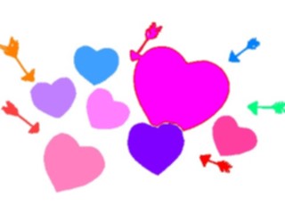 Sticker Custom Preview Image #076003 Holidays Valentines Day Hearts Arrows