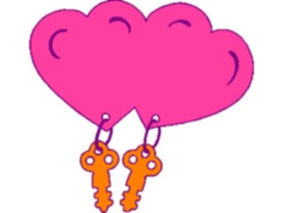 Sticker Custom Preview Image #076014 Holidays Valentines Day Hearts Keys