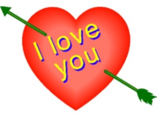Sticker Custom Preview Image #076035 Holidays Valentines Day I Love You Heart3