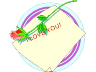 Sticker Custom Preview Image #076037 Holidays Valentines Day I Love You Rose