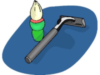 Sticker Custom Preview Image #076387 Household Bathroom Razor Shaving Brush1