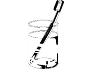Sticker Custom Preview Image #076535 Household Bathroom Toothbrushin Glass