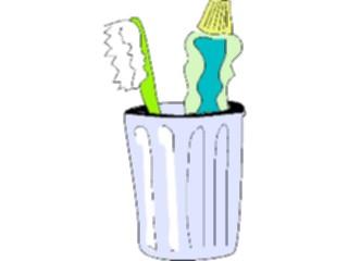 Sticker Custom Preview Image #076538 Household Bathroom Toothbrush Paste3
