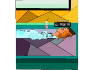 Sticker Custom Preview Image #076578 Household Bathroom Woman Bathing3