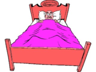 Sticker Custom Preview Image #076640 Household Bedroom In Bed Scared