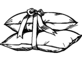 Sticker Custom Preview Image #076657 Household Bedroom Pillowswith Bow