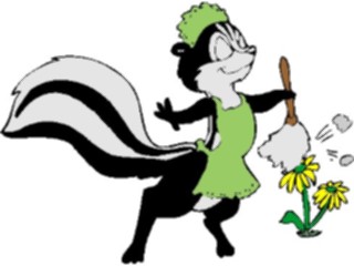 Sticker Custom Preview Image #076724 Household Cleaning Cleaning Skunk