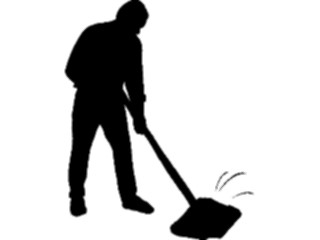 Sticker Custom Preview Image #076739 Household Cleaning Manwith Vacuum1