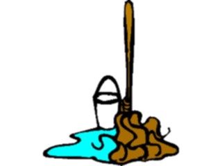 Sticker Custom Preview Image #076747 Household Cleaning Mop Bucket2