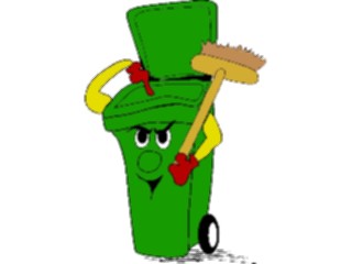 Sticker Custom Preview Image #076798 Household Cleaning Trash Can23