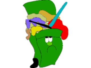 Sticker Custom Preview Image #076806 Household Cleaning Trash Can31