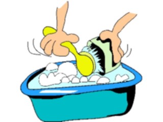 Sticker Custom Preview Image #076869 Household Cleaning Washing Dishes3