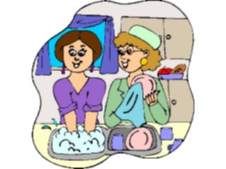 Sticker Custom Preview Image #076871 Household Cleaning Washing Dishes5